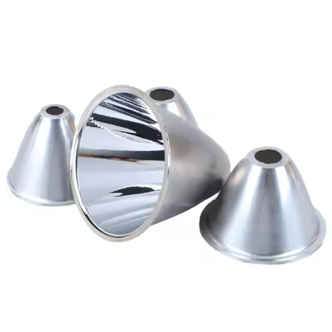 1PC 41mm 46mm 50mm 60mm Aluminum LED Flashlight Reflector Condenser Cup reflect Cap For 10W 5W 3W DI