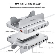 Minisopuru Mac Mini M4 Dock & Stand พร้อม M.2 NVMe SSD Enclosure 10Gbps USB C/A 8 ใน 1 Mac Mini Hub