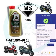 MINYAK ENJIN SKUTER MOTOR CASTROL POWER 1 SCOOTER 10W40 1L ENGINE OIL ADV VARIO BEAT PCX NVX NMAX VZ