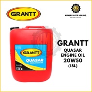 (1@Pail) GRANTT QUASAR SAE 20W50 Mineral Engine Oil 18L
