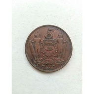 koin langka 1 cent British North Borneo thn 1886