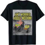 Spongebob SquarePants & Patrick Ain't Worried T-Shirt Soft Thick Premium