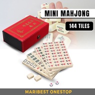 Mini MAHJONG 4人迷你麻将 4 PLAYERS MAHJONG Travel Game 144PCS Mahjong Set Portable Mahjong Mini Mahjong s
