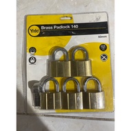 YALE PADLOCK 50mm 5in1 5Lock 1Key