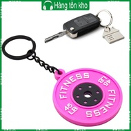 WIN Simulation Dumbbell Plate Barbell Keychain With 45lb Mark Gym Enthusiast