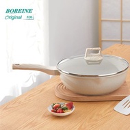 BOREINE Non Stick Stir-Fry Pan Wok Ceramic Coating Used For Induction Cookers, Electric Stoves 耐热 41