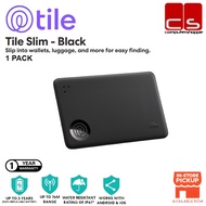 Tile Slim (2022) Black Bluetooth Tracker / 1-PACK / Thin Bluetooth Tracker / Wallet Finder / Up to 2