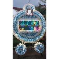 LED Wreath LED Funeral Flower Stand 电子花圈 圆形花圈