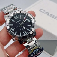sale ‼️นาฬิกาผู้ชาย Casio รุ่น MTP-VD01D สายแสตนเลส สีดำ ยอดฮิต นาฬิกาผู้ชายCasio นาฬิกาข้อมือ นาฬิกาคาสิโอCasio รุ่นใหม่ กันน้ำ