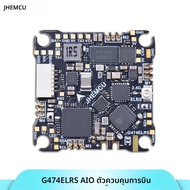 JHEMCU G474ELRS AIO ชุดควบคุมการบินในตัวพร้อมตัวรับสัญญาณ 2.4G OSD 8MB บันทึกข้อมูลแบบ Black Box รอง