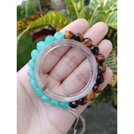 AMAZONITE + TIGER EYE