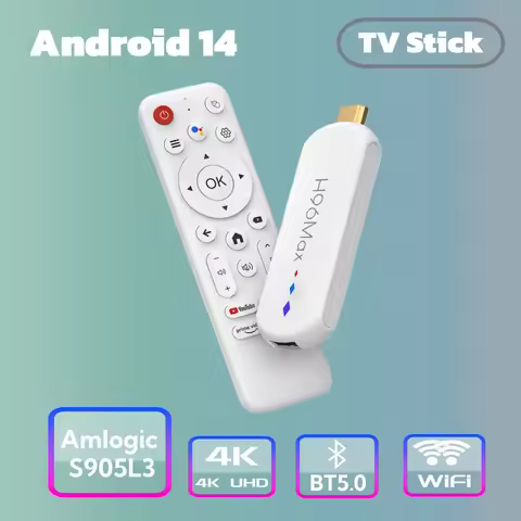 H96 Max Amlogic S905L3 Chip TV Stick Android14 Quad Core 2GB 16GB Storage Video Player TV Dongle 4K 