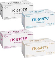 Vylent TK-5197 TK5197 Toner Cartridges TK-5197K TK-5197C TK-5197M TK-5197Y Replacement for Kyocera T