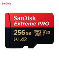 SanDisk Extreme Pro Micro SD Card 256GB 512GB Flash Memory Card Up to 170MBs 64GB 128GB Class10 U3 V30 A2 cartao de memoria