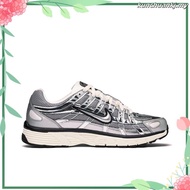 New Style P-6000 Silver Lightweight Retro Men Women Sports Running Shoes