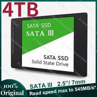 แบบพกพา SSD DW 4TB 1TB 2TB ภายใน Solid State Disk HDD Hard Drive 8TB SATA 3 2.5นิ้วแล็ปท็อปเดสก์ท็อป PS5 PC MLC ดิสโก้ Duro