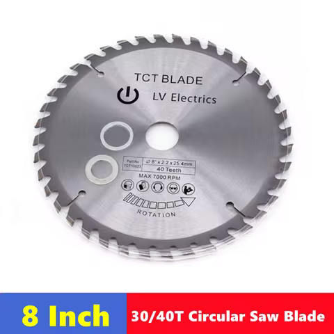 1pcs TCT woodworking saw blade 8 Inchx2.2x25.4x40T/60T multifunctional circular cutting disc for cut