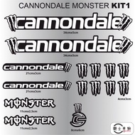 Cannondale-1 Mountain Bike Sticker Protective Sticker Decorative Sticker Self-adhesive Free Shipping Creative Reflective Car Sticker