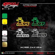Sticker decals RON95 RON97 RON100 DIESEL - 1PC