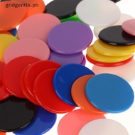 [GG] 100Pcs 25MM Montessori Learning Education Math Plastic Poker Chips Bingo Chip Markers Token Fam