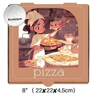 8"pizza box /aluminium box/pizza packing 8"皮萨盒子