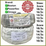 ❂ ☈ ✤ Omega/Boston ROYAL CORD 18/2 16/2 14/2 12/2 10/2 2 core and 3 core