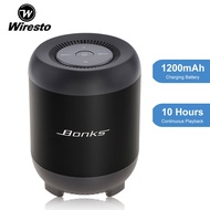 Wiresto Wireless Bluetooth Speaker Portable Mini Speaker Stereo Bass Sound Speakers Hands-free Calling Speaker Bluetooth 5.0 Wireless Speakers Waterproof Speaker Support TF