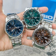 100% ORIGINAL CASIO MTP-E510D-5AV/MTP-E510D-3AV/MTP-E510D-2A2V Sporty chronograph design