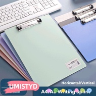 UMISTYDREAMUM9U Writing Clipboard, Horizontal/Vertical With Hanging Hole Writing Splint,  A4/A5 Writ
