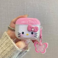 Cute KT Ripple Pattern Suitable for airpods4 Earphone Protective Case pro/Generation Earphone Case A