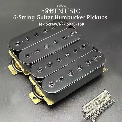 Guitar Humbucker 12 Adjustable Hex Screw Dual Coil for 6-String Electric Guitar Coil Splitting Picku