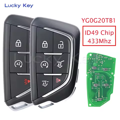 YG0G20TB1 ID49 433MHz Keyless Go Car Remote Control Key For Cadillac Escalade CT4 CT5 2020 2021 2022