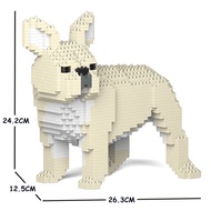 Jekca French Bulldog Building Blocks สัตว์เลี้ยงตุ๊กตาสุนัขของขวัญสําหรับ开วันเกิดขนาดเล็กพลาสติกของเ