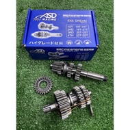 EX5 DREAM W100 RACING GEAR BOX FULL SET WAVE RACING GEAR BOK ASSY ASD RACING GEAR BOX EX5 DREAM