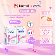Bộ 2 Hộp Vitamin Bầu Tổng Hợp Elevit Cho Phụ Nữ Trước Trong và Sau Thai Kỳ (30 Viên/ Hộp)