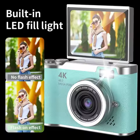 LK-007 4K 48MP Digital Camera Rechargeable Photography Camcorder 2.4 inch Screen Video Recorder for 