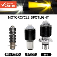 Led Headlight Bulb Ba20D H4 3000K 6000K For Motorcycle Scooter Atv