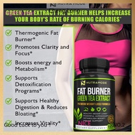 Premium Green Tea Extract Fat Burner Supplement with EGCG - Natural Appetite Suppressant - Healthy W