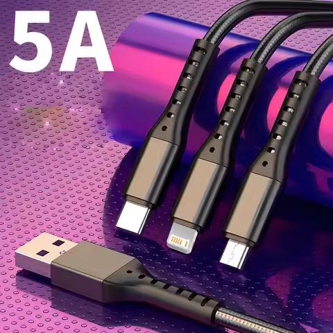 3 in 1 USB Fast Charging Cable Type C Micro IOS Multi Charger Cable for IPhone Samsung Xiaomi Redmi 