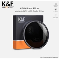 Lanz- K&F Concept - 67Mm Fader Variable Nd Filter 67 Mm - Nd2 To Nd 400