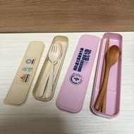 自備餐具套裝 筷子匙羹叉子收納盒一套 帶飯重覆使用環保餐具