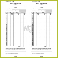 ┼ ∟ ▼ 500 PCS. Daily Time Record DTR Form No. 48 Consolidated