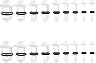 14G-00G Resin Glass Ear Gauge Plugs Stretching Kit for Ears Women Men Piercing Jewelry