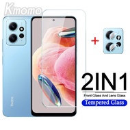 2 in 1 Xiaomi Redmi Note 12 Pro Plus 5G 11 Pro+ 11 Pro 4G 10 10s 12s 11s 5G 10 Pro 9 9s 9 Pro Clear Tempered Glass Screen Protector Lens Protective Film