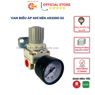 Van Điều Áp Khí Nén AR2000-02-Chất Liệu Hợp Kim Nhôm