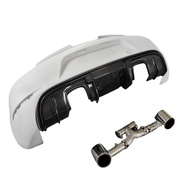 High quality semi carbon fiber A style rear bumper exhaust body kit for the Porsche 981 Cayman