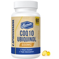 Liposomal CoQ10 Ubiquinol 600mg Softgels | Superior Absorption Ubiquinol CoQ10 Supplement | Powerful