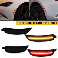 4x LED Front Rear Bumper Side Marker Light Turn Signal Lamp  Amber/Red Error free Lights For Mazda M