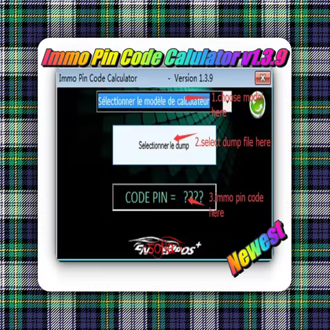 2025 IMMO Pin Code Calculator V1.3.9 Repair equipment Diagnostic software Code Calculator IMMO 1.3.9