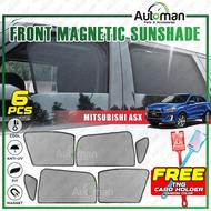 Mitsubishi ASX Magnetic Sun Shade Magnet Sunshade FREE Stick TouchNGo Holder